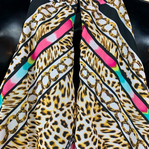 Thalia Sodi maxi dress BOHO embellished halter neck maxidress, size medium - Picture 4 of 6